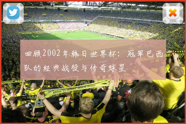 回顾2002年韩日世界杯：冠军巴西队的经典战役与传奇球星
