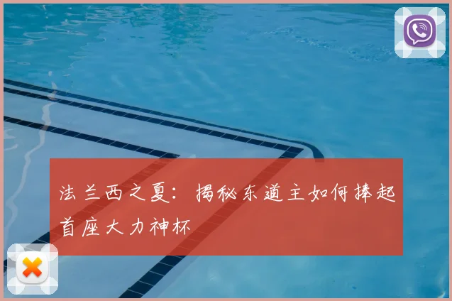 法兰西之夏：揭秘东道主如何捧起首座大力神杯